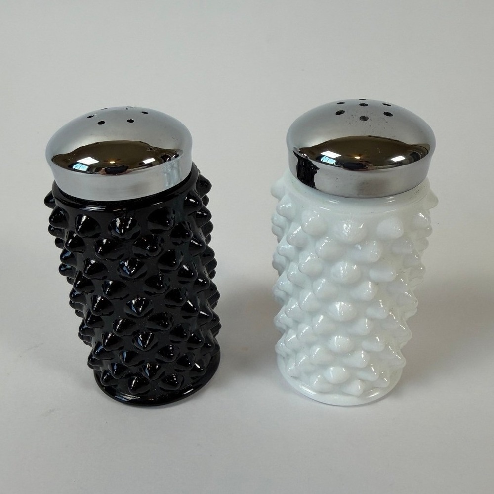 Fenton Hobnail Salt and Pepper Shakers 3.25in